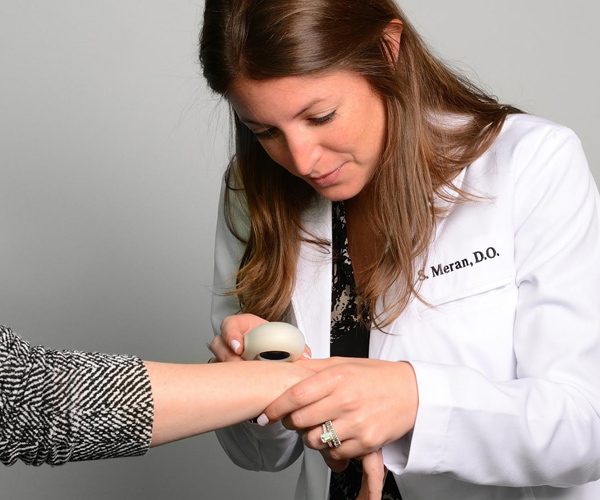 photo of skin cancer screening procedure