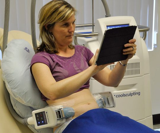 photo of coolsculpting procedure